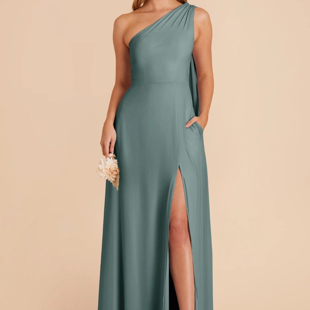 Melissa Dress Chiffon Sea Glass